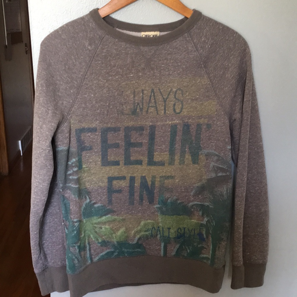 Graphic gray sweatshirt